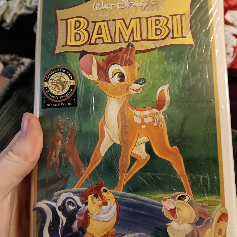 Disney Bambi VHS - Green and Yellow Cover